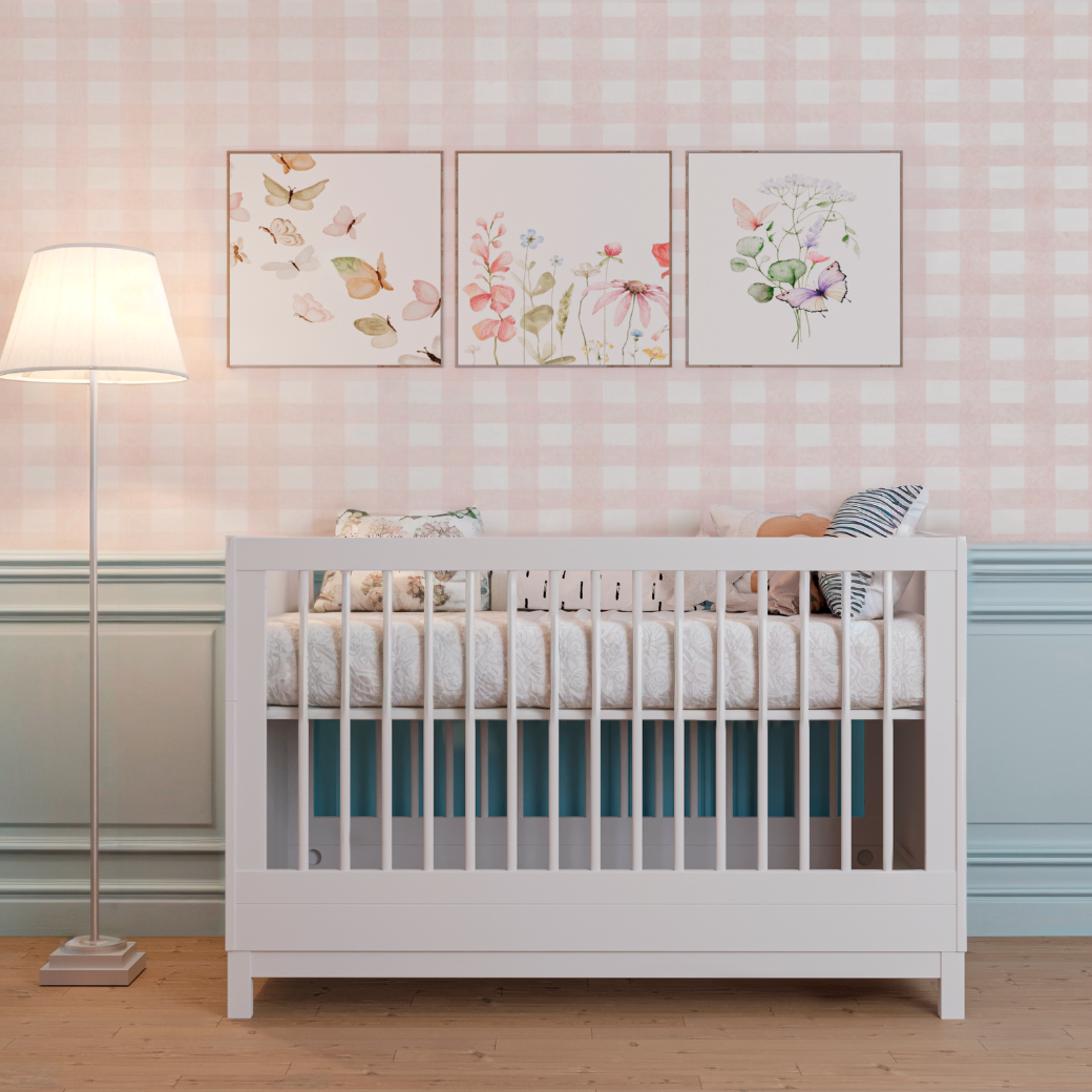 Berço Americano 2 em 1 Cozy Branco Fosco | Vira Mini Cama