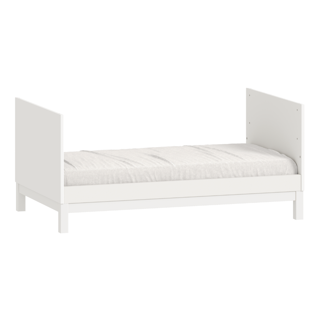 Berço Americano 2 em 1 Cozy Branco Fosco | Vira Mini Cama