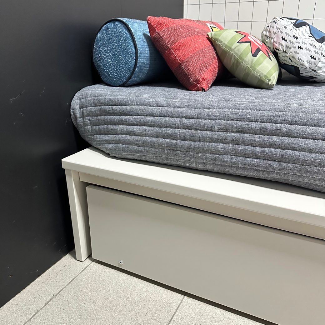 Bicama Infantil em MDF Areia + 1 Colchão de Brinde