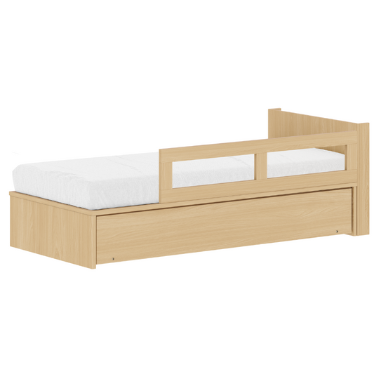 Bicama Infantil com Grade de Proteção e Cabeceira – Linha Join Carvalho Malva