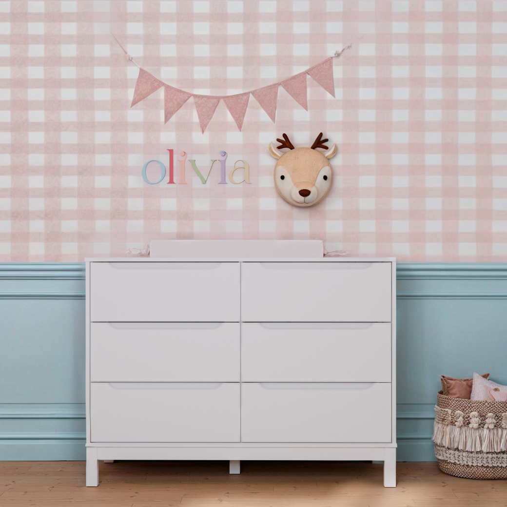 Berço Evolutivo 3 em 1 Loop e Cômoda 6 gavetas Cozy Branco Fosco