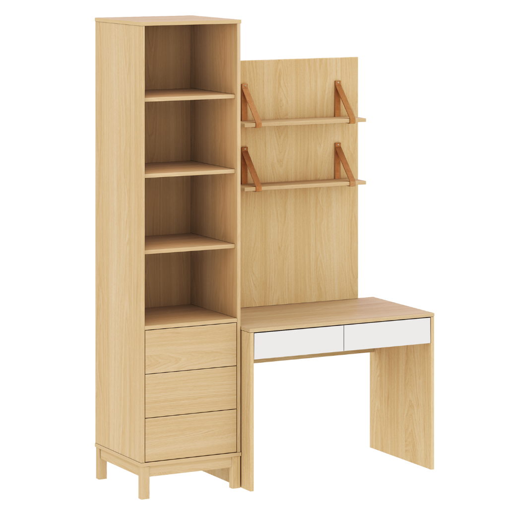 Escrivaninha Infantil em MDF com Torre e Painel | 3 Módulos