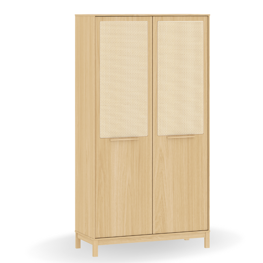 Guarda Roupa Infantil 2 Portas Carvalho Malva Linha Indy