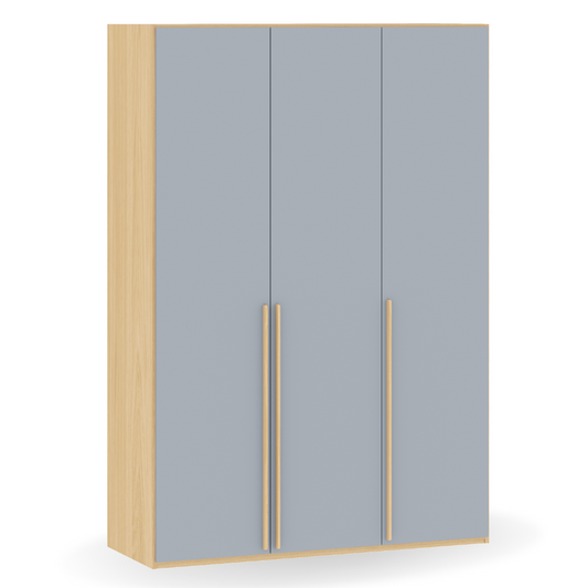 Guarda Roupa Infantil Azul Sereno com Carvalho Malva Linha Join