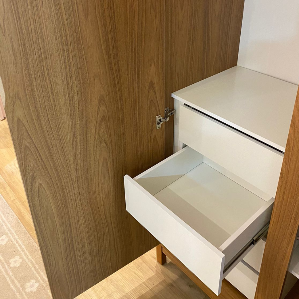 Conjunto Guarda Roupa 2 Portas e Torre Organizadora Linha Soley