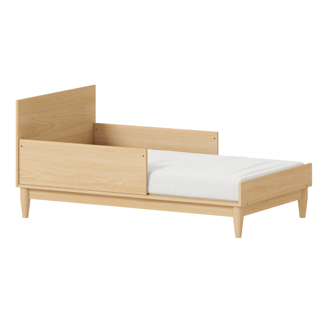 Berço Rosa 2 em 1 Linha Tomi Rosa com Carvalho Malva