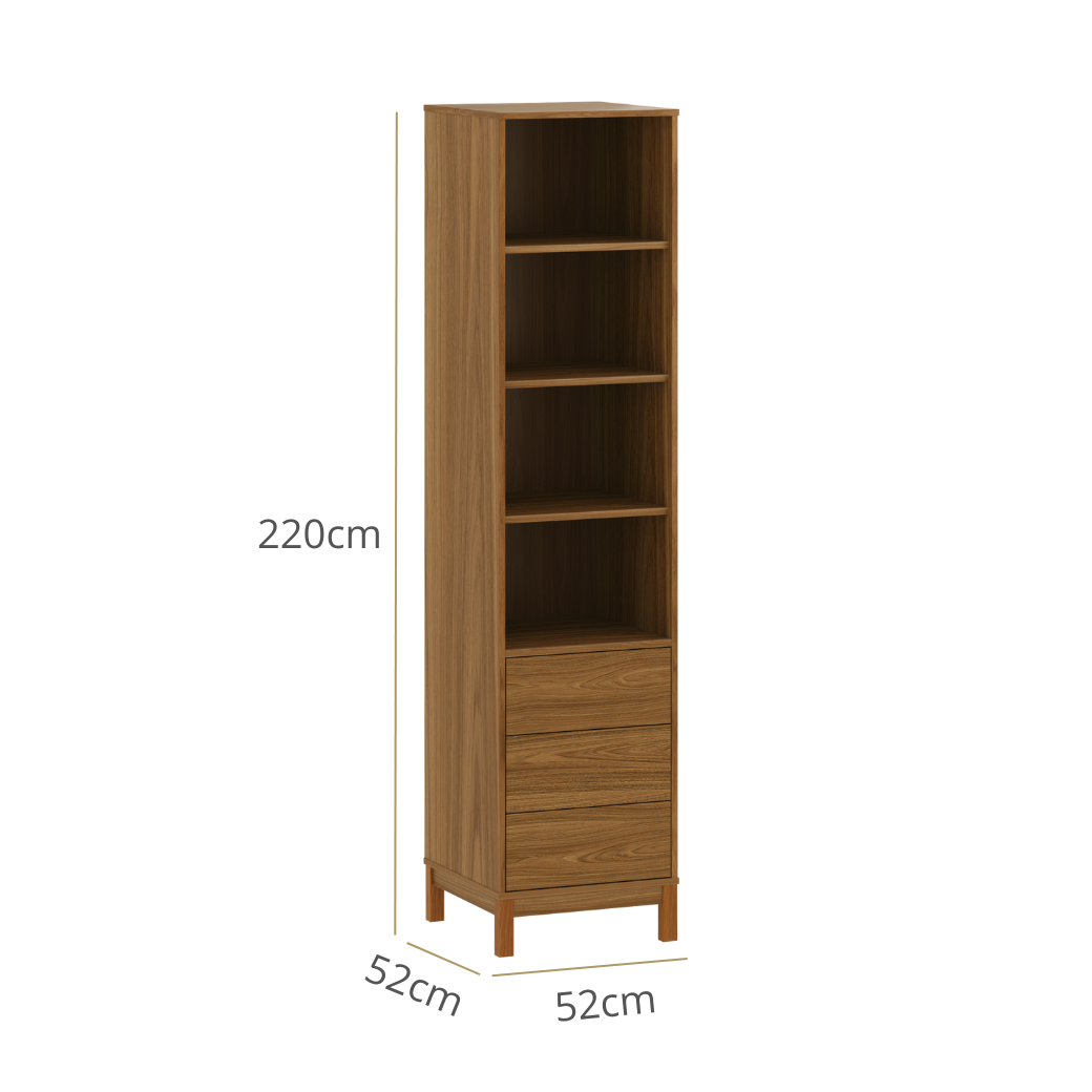 Conjunto Guarda Roupa 2 Portas e Torre Organizadora Linha Soley