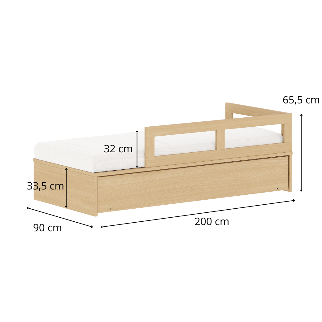 Bicama com Proteção Lateral para Quarto Infantil Linha Join
