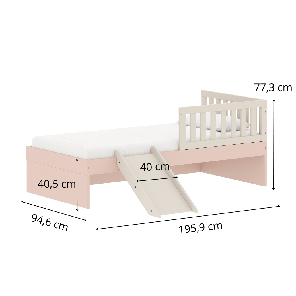 Cama Infantil com Escorregador Play/Arcos