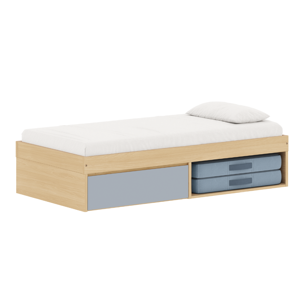 Cama Infantil Linha Play com Gaveta e Nicho Multifuncional