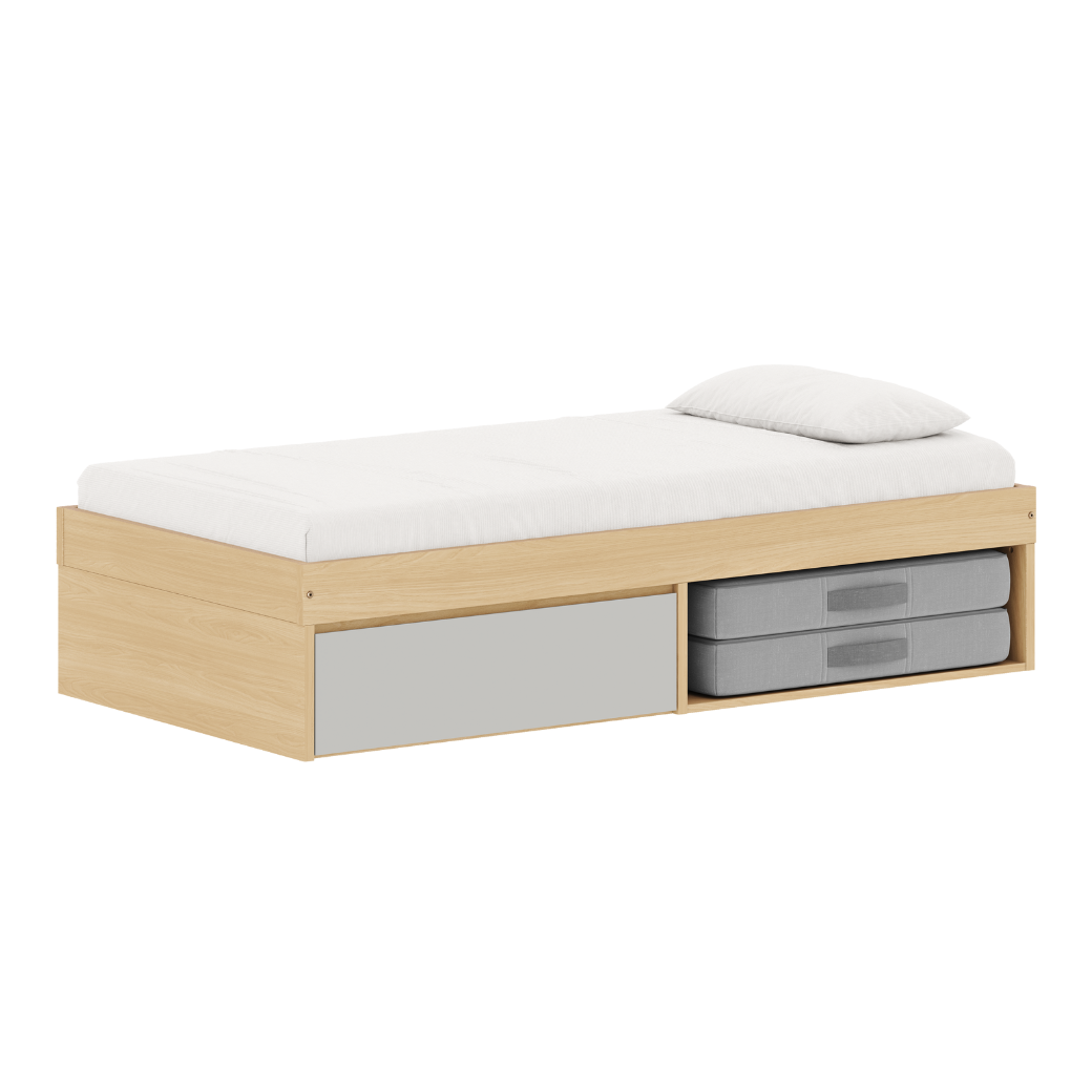 Cama Infantil Linha Play com Gaveta e Nicho Multifuncional
