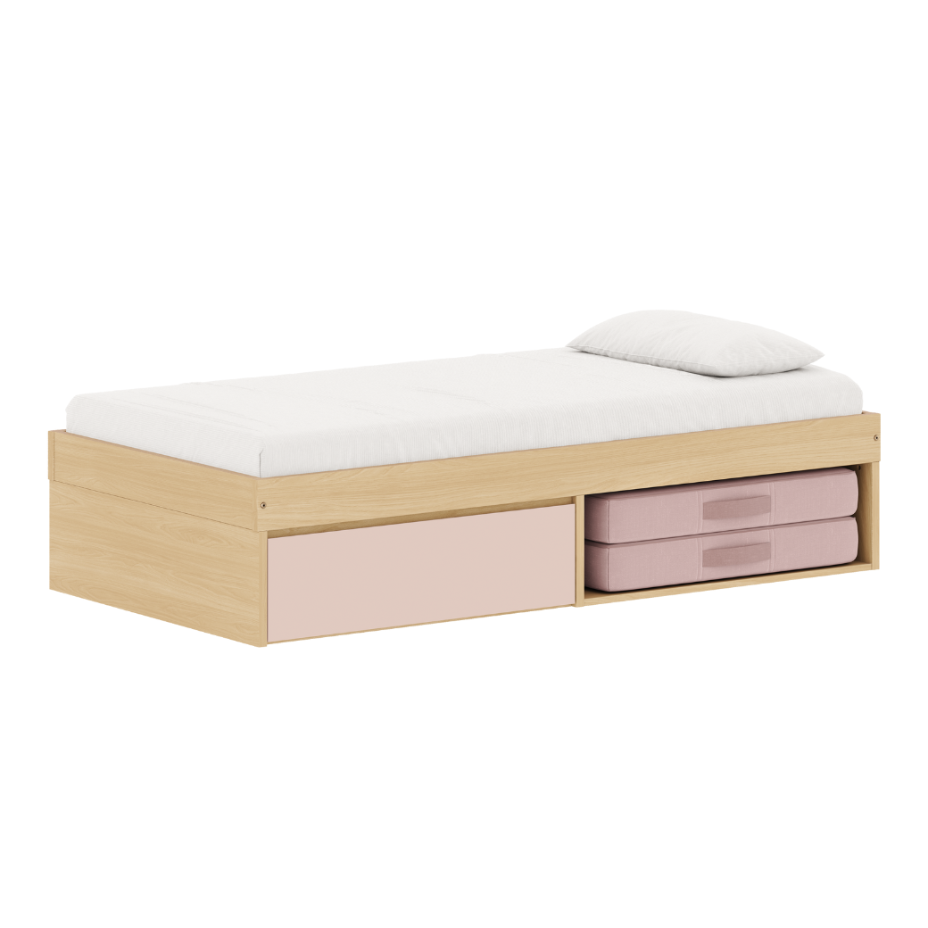 Cama Infantil Linha Play com Gaveta e Nicho Multifuncional
