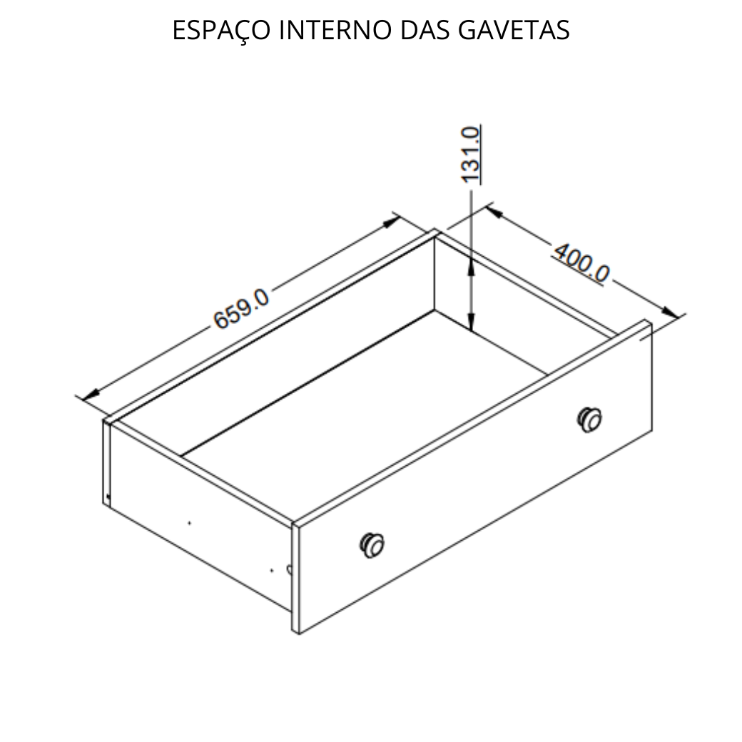 Cômoda Infantil 3 gavetas e 1 porta Retrô com puxador redondo Branco com Carvalho