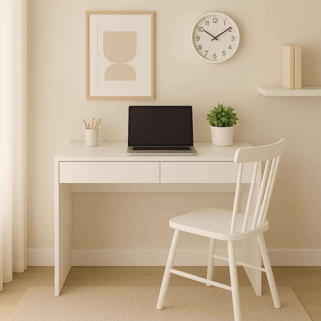 Escrivaninha em MDF com 2 Gavetas Linha Arcos