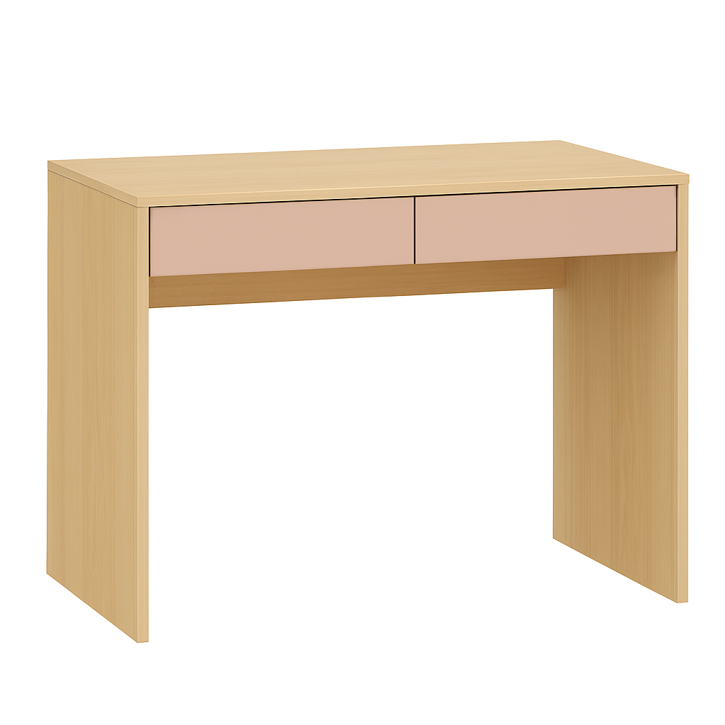 Escrivaninha Infantil em MDF com Duas Gavetas Linha Arcos