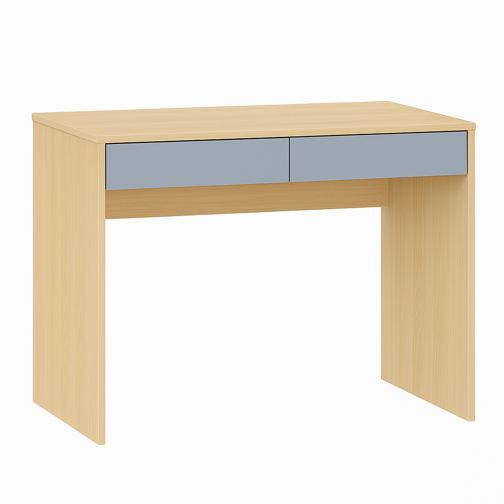 Escrivaninha com gavetas azul