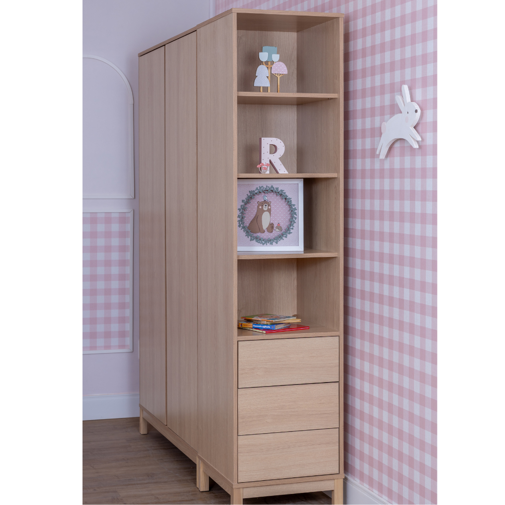 Conjunto Guarda Roupa e Torre Organizadora Linha Soley