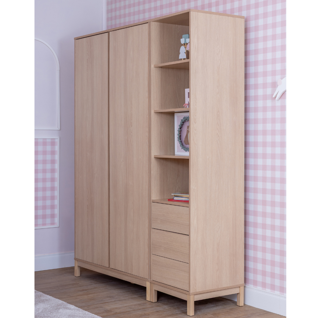 Conjunto Guarda Roupa e Torre Organizadora Linha Soley