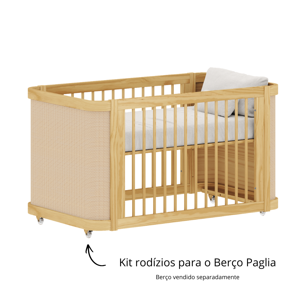 Kit rodízios em Gel para o Berço Paglia