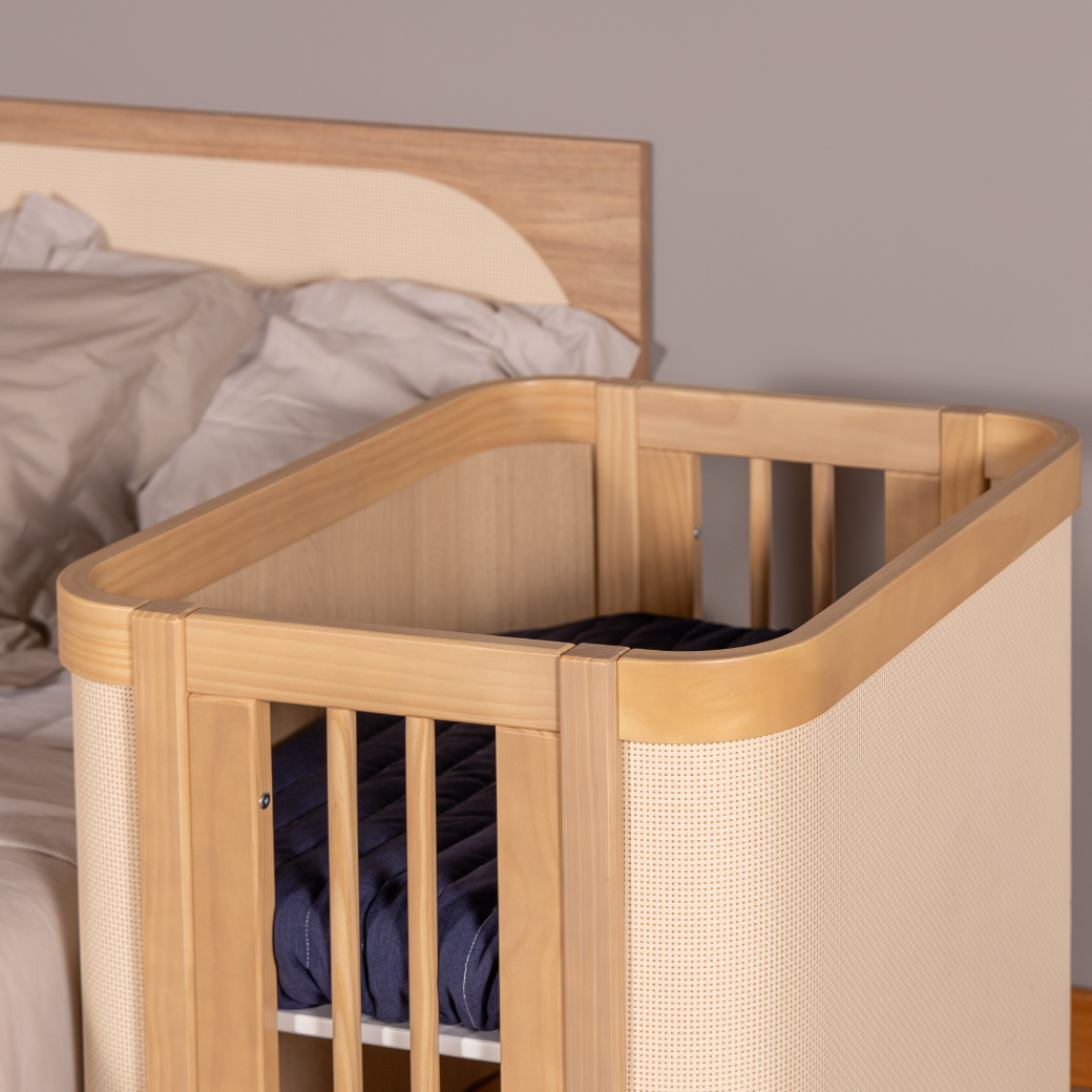 Mini Berço com Colchão em Madeira Linha Paglia