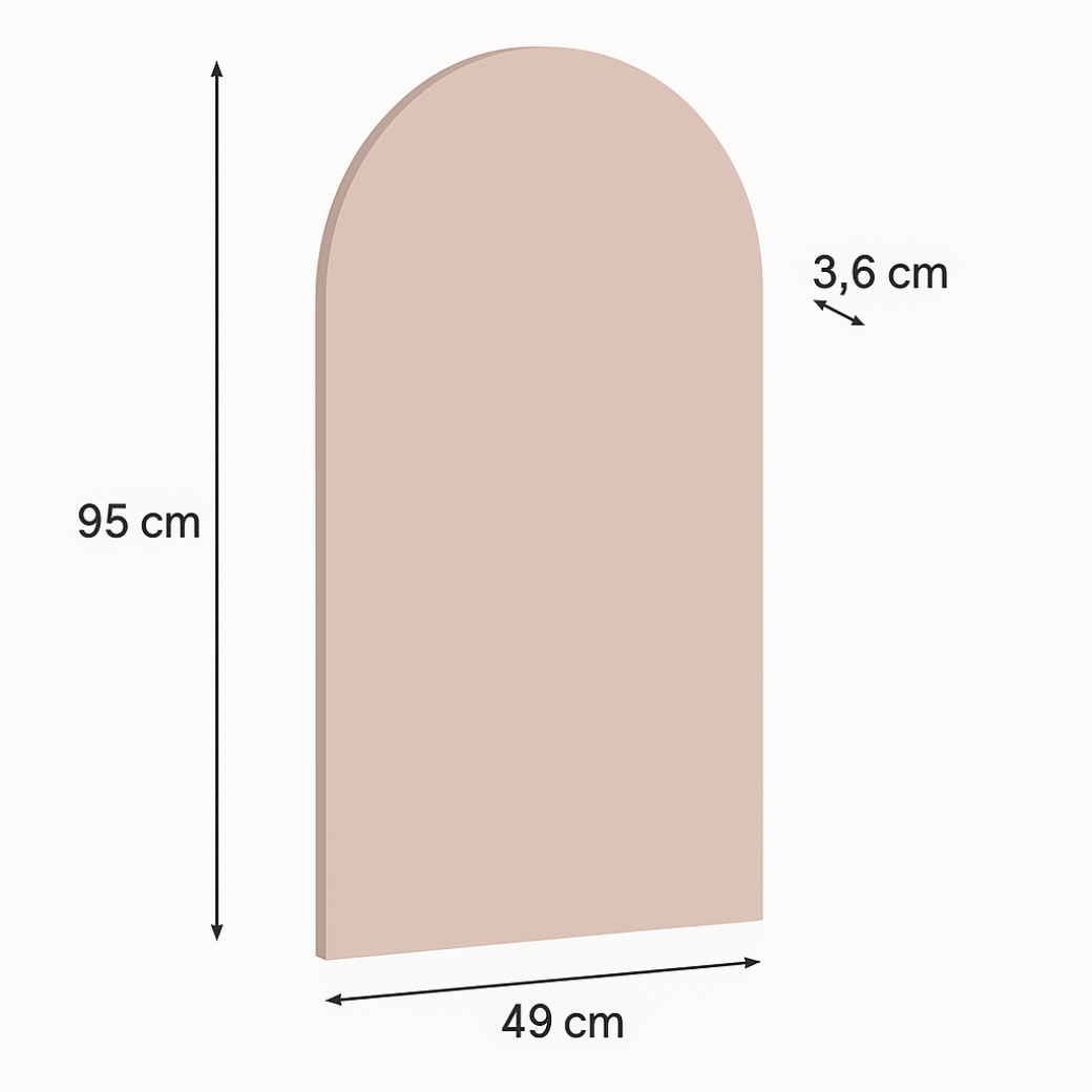 Painel de Parede em MDF Arcos com Espaço para Led