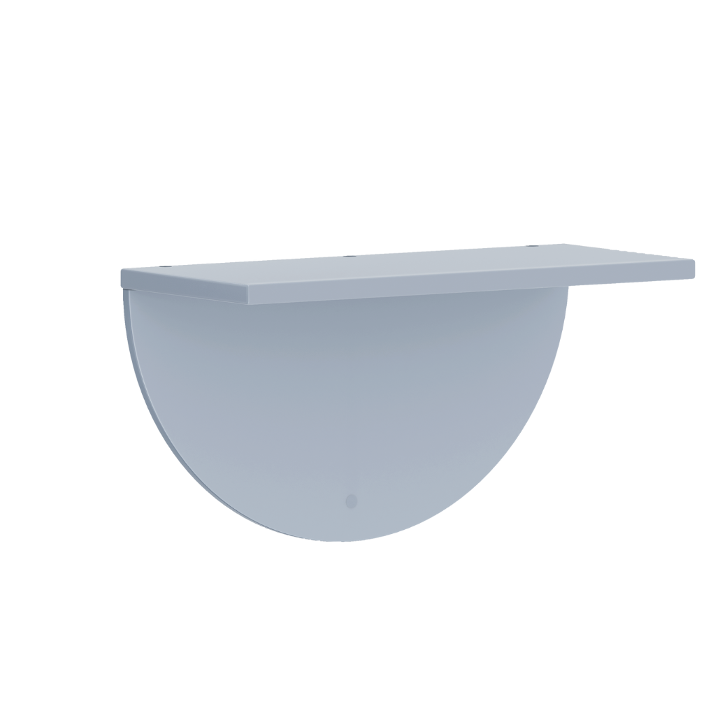 Prateleira 60 cm MDF Laqueado | Meia Lua
