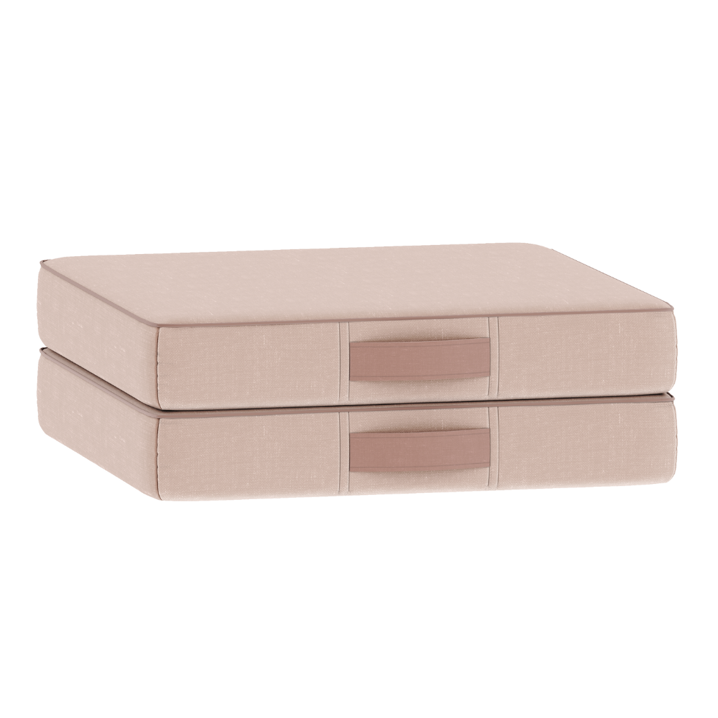 futton infantil linho rosa