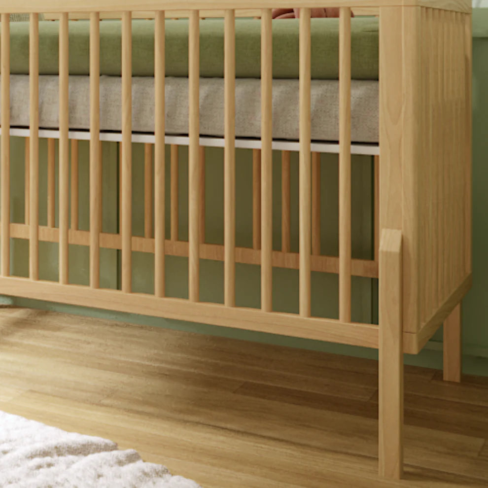 Berço vira Cama em Madeira Bold e Cômoda 6 Gavetas Linha Cozy