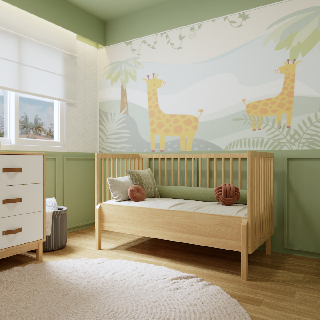 Berço de Bebê 2 em 1 Evolutivo de Madeira Linha Bold