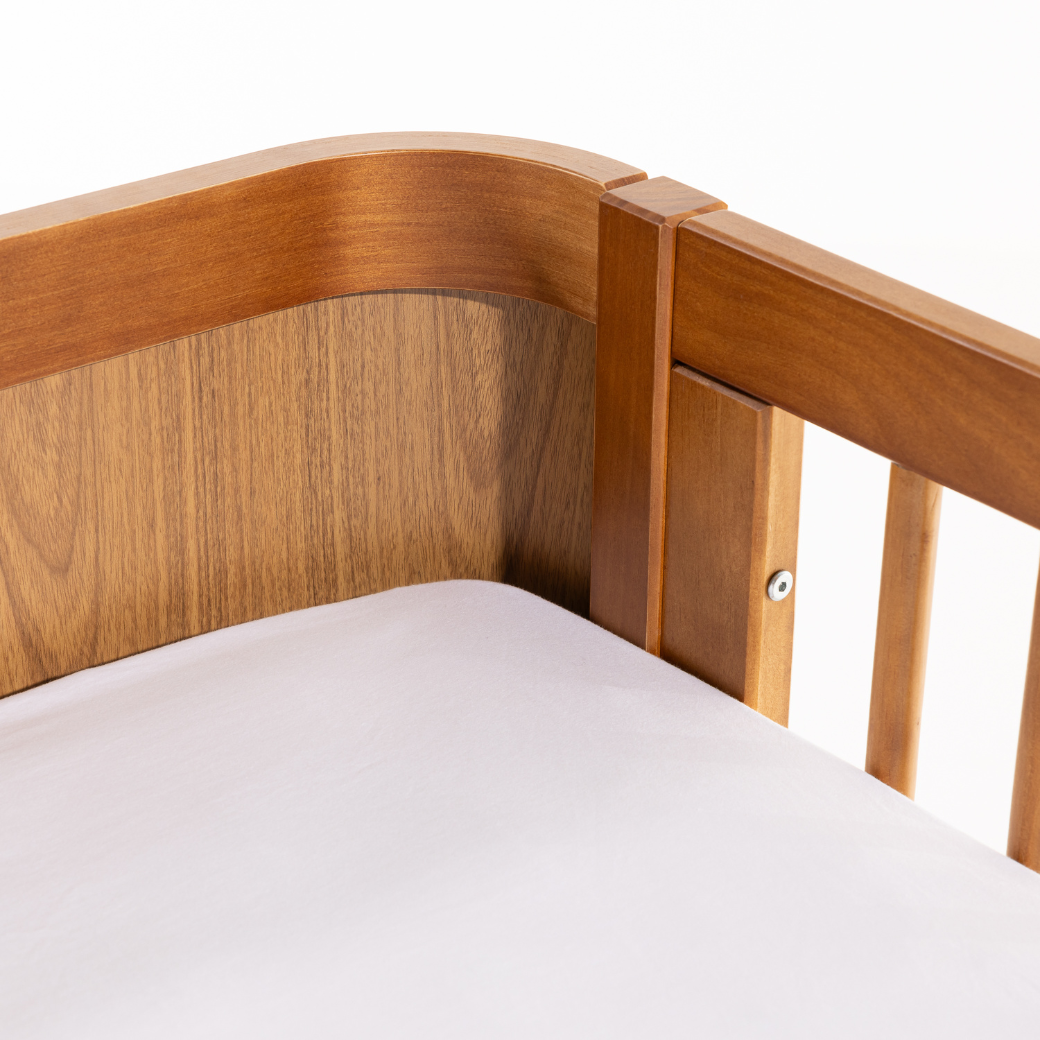 Berço 3 em 1 Paglia Nogueira com Palhinha Natural