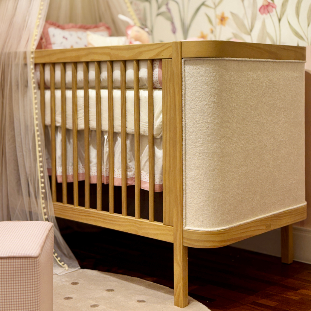 Berço para Bebê Premium em Madeira Maciça Linha Soley. Quarto do Bebê do @Mcguime