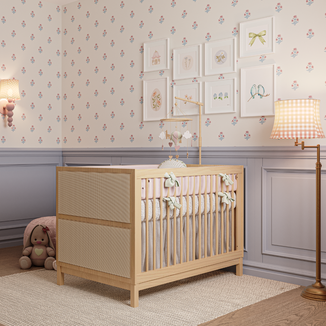 Berço 3 em 1 Evolutivo com Palinha Linha Indy Carvalho Malva