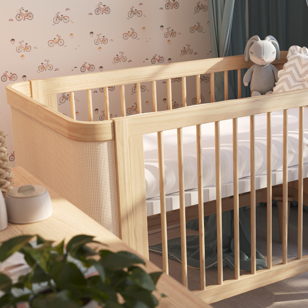 Berço e Cômoda de Bebê Linha Paglia