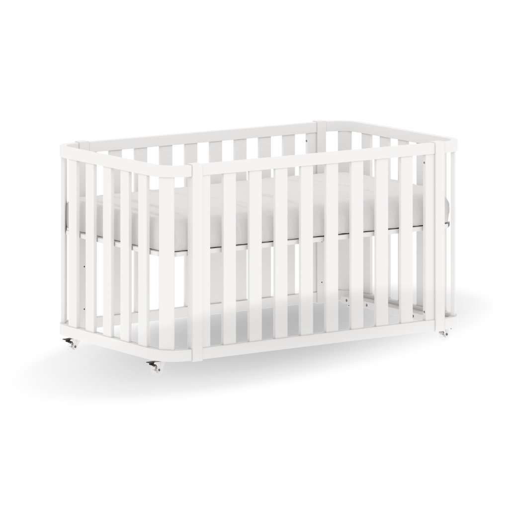Berço Americano Branco para Bebê 2 em 1 Linha Loop