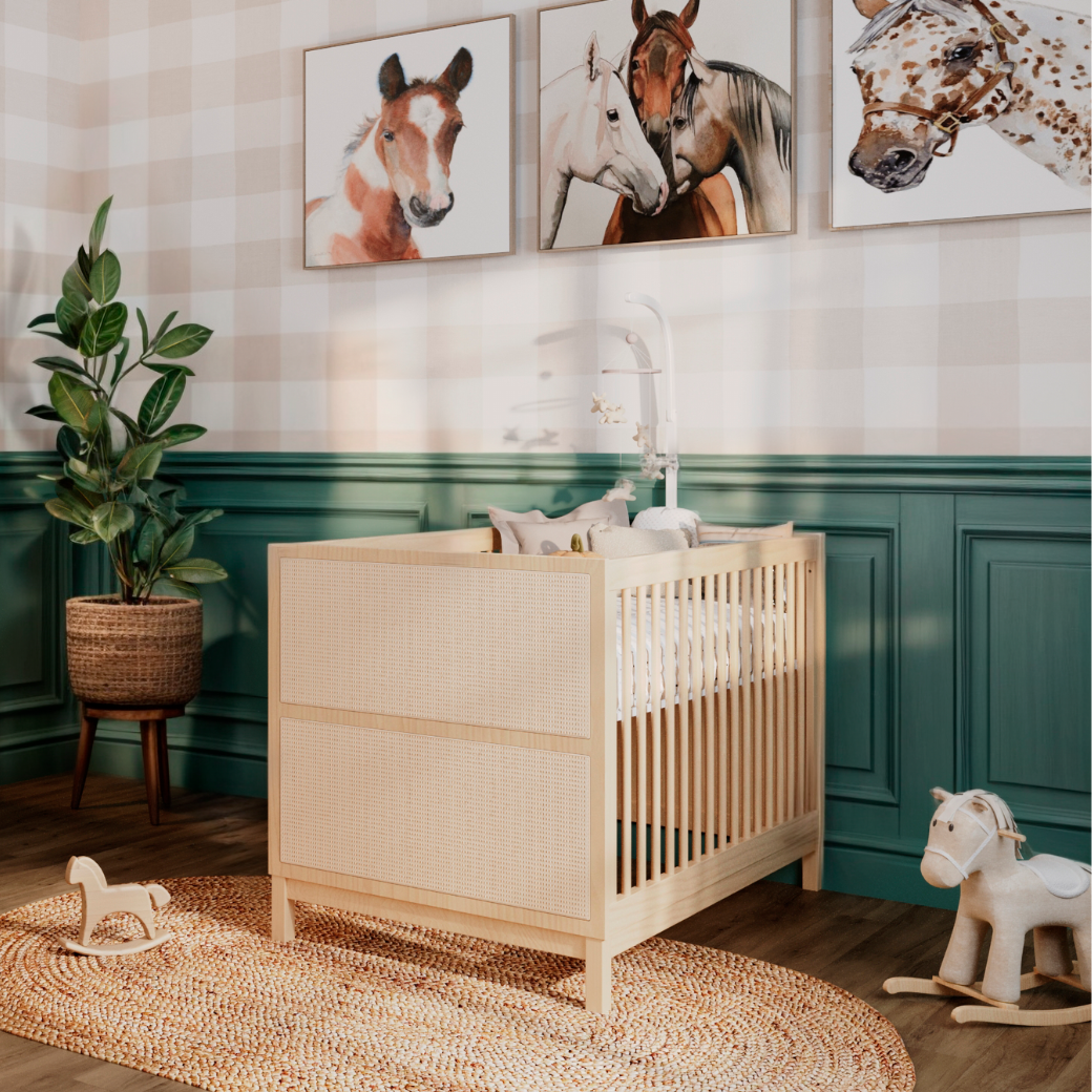 Berço 3 em 1 Evolutivo com Palinha Linha Indy Carvalho Malva
