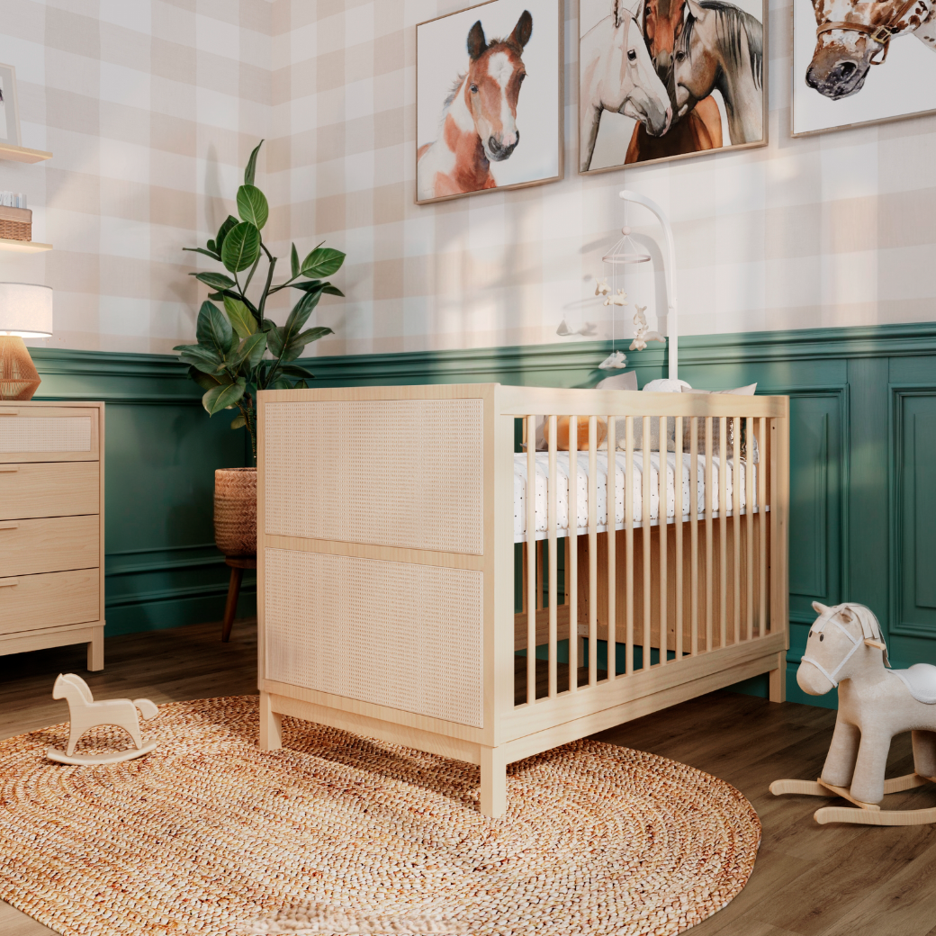 Berço 3 em 1 Evolutivo com Palinha Linha Indy Carvalho Malva