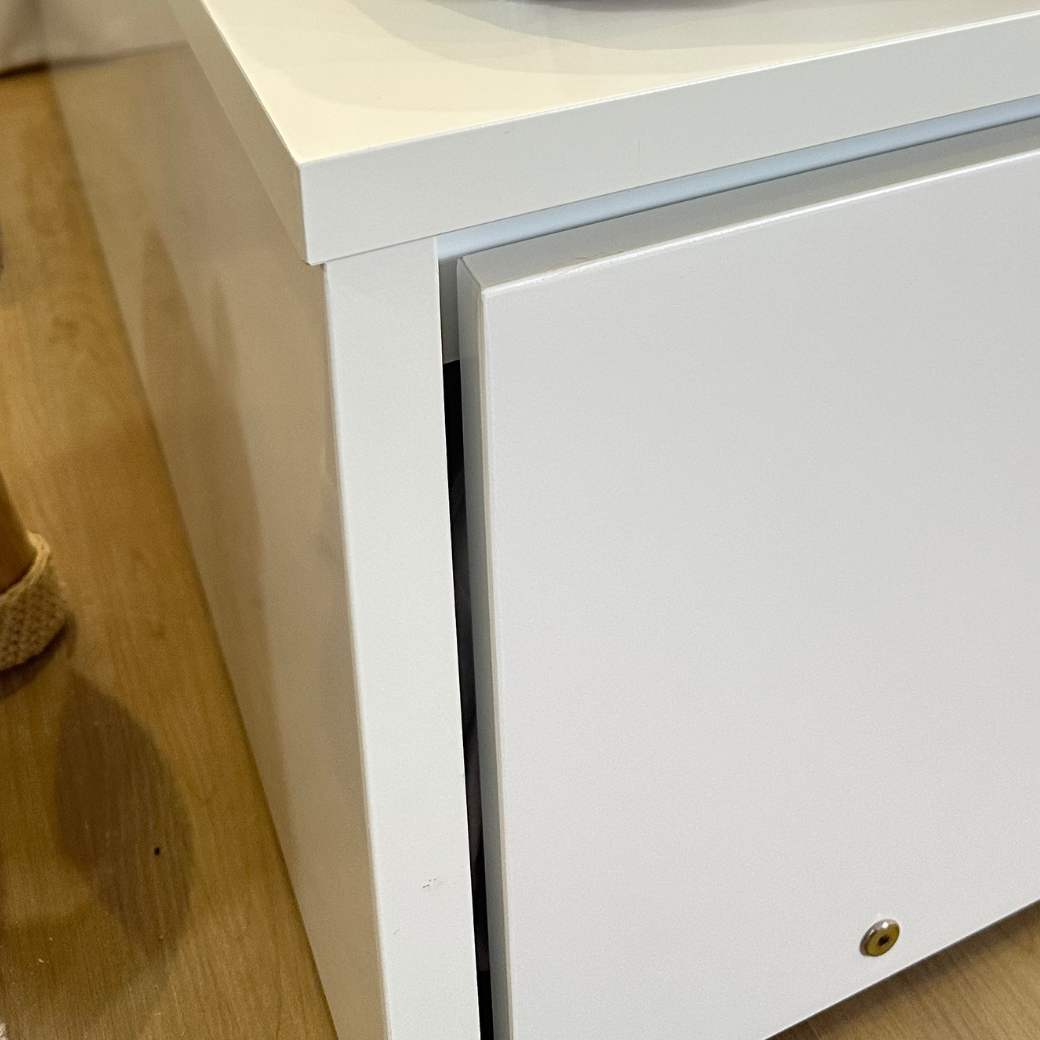 Cama com Cama Auxiliar Branca Linha Join em MDF