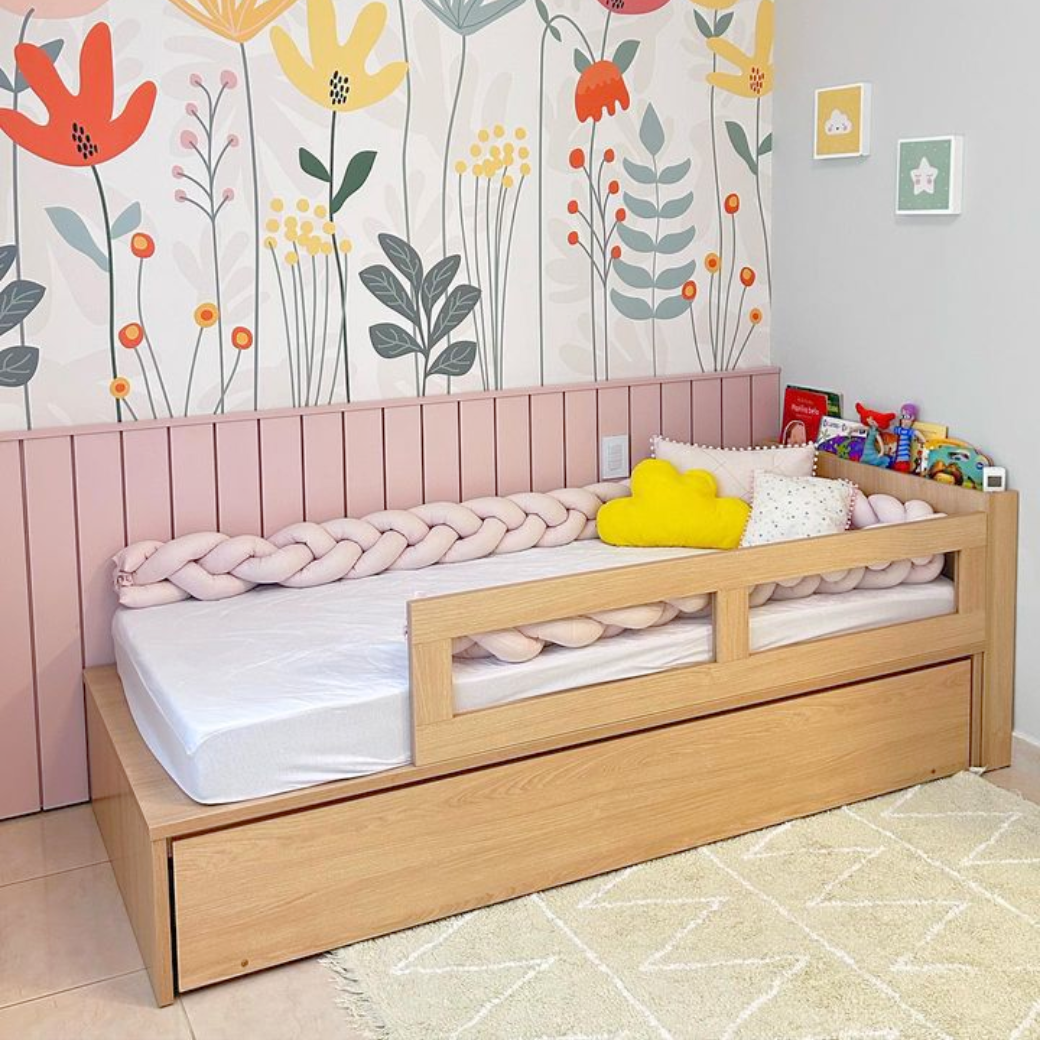 bicama quater bicama infantil cama para criança cama para bebe cama infantil cama de madeira cama com cabeceira cama com proteção lateral cama para meninas