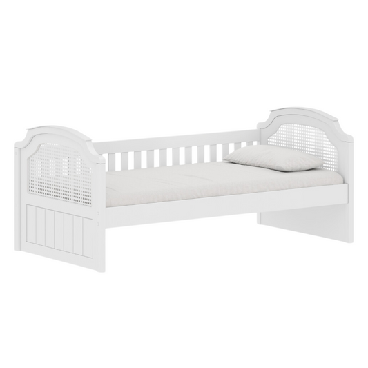 Cama Infantil Solteiro Branco Modelo Provençal Linha Classic