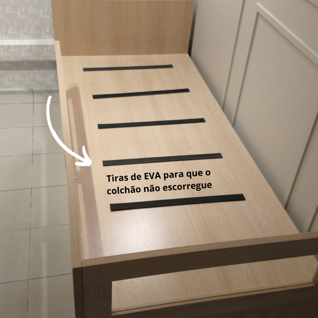 Cama Infantil com Gaveta e Espaço para Futton Join