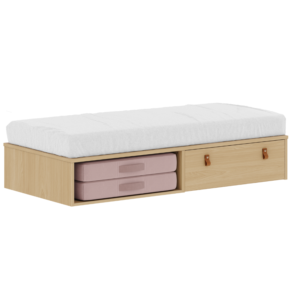 Cama Infantil com Gaveta e Espaço para Futton Join