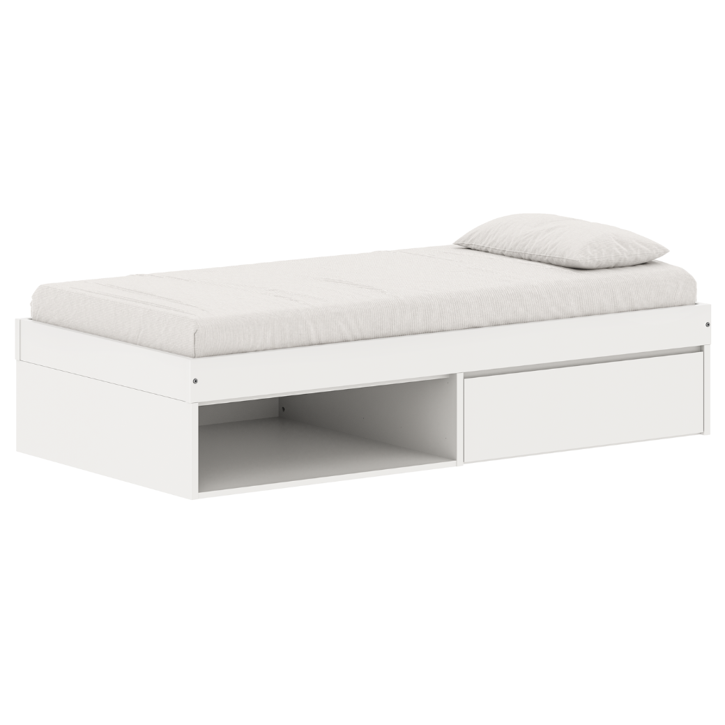 Cama Infantil com 1 gaveta Linha Play - Cama Personalizável Várias Cores e Acessórios