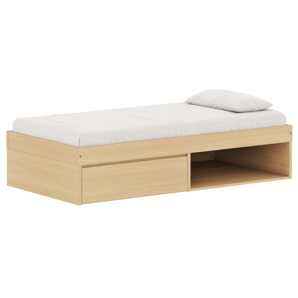 Cama Infantil com 1 gaveta Linha Play - Cama Personalizável Várias Cores e Acessórios