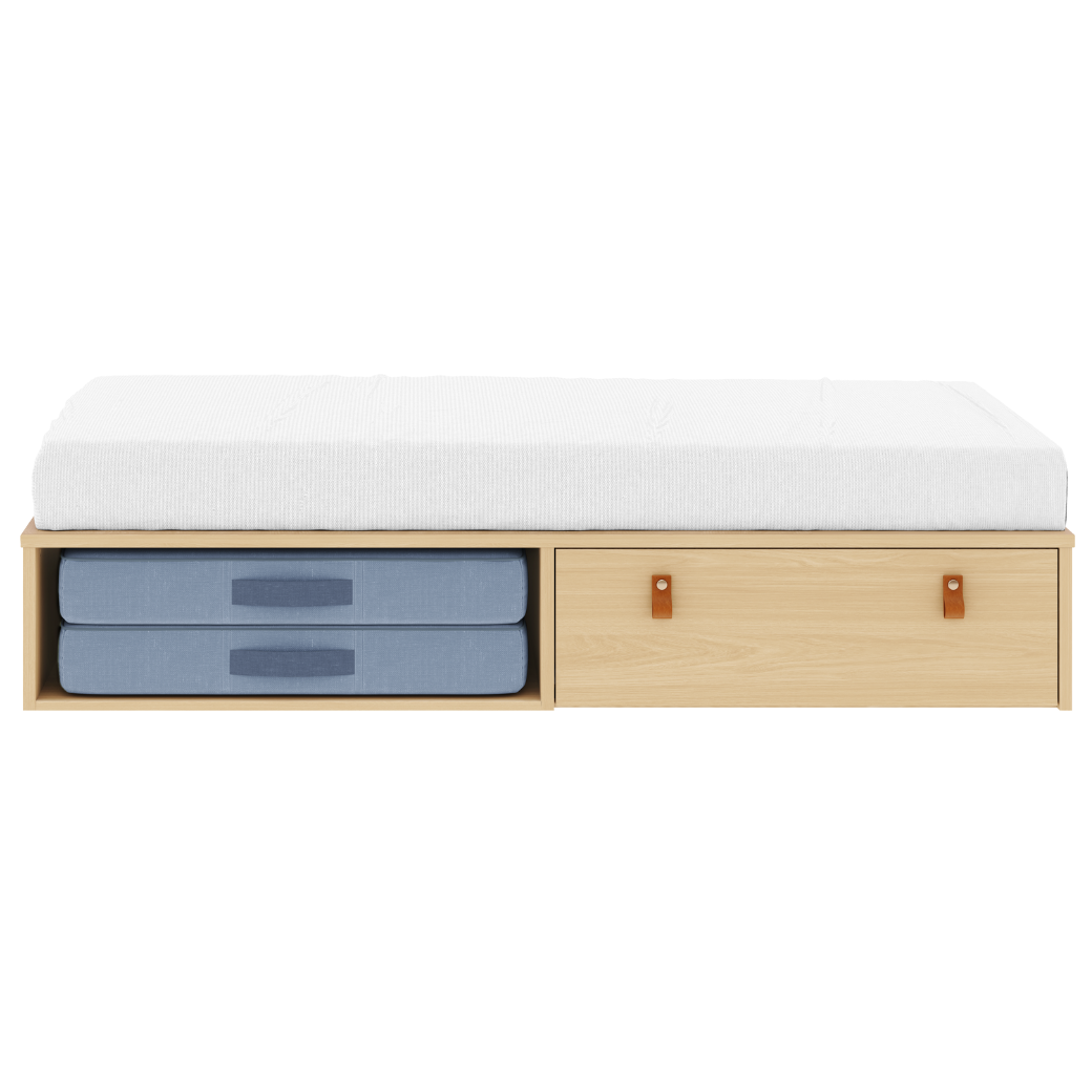 Cama Infantil com Gaveta e Espaço para Futton Join