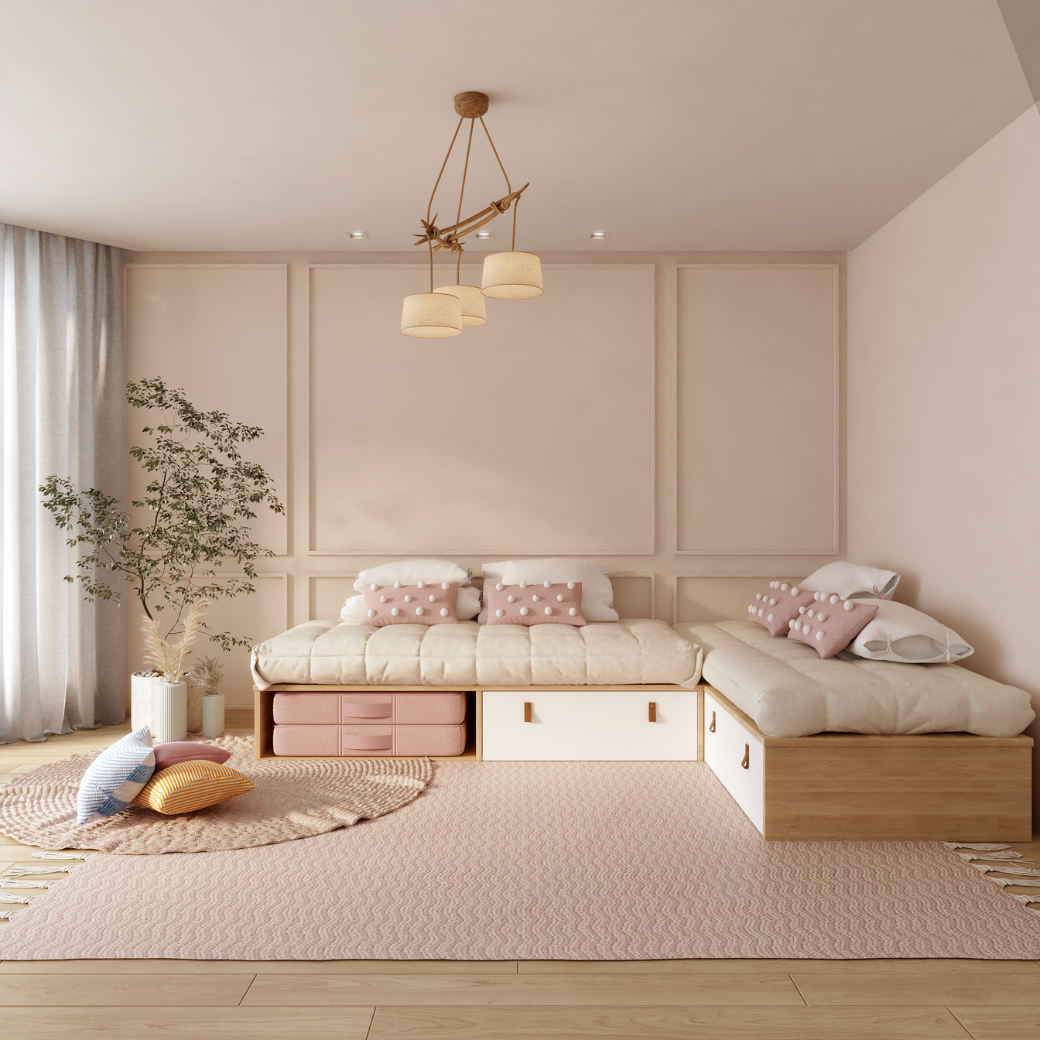 Cama Infantil com Gaveta e Espaço para Futton Join