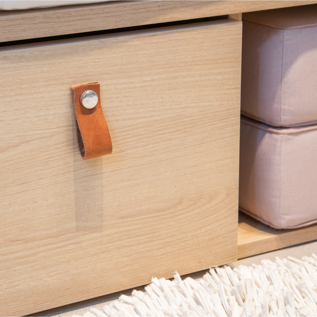 Cama com Gaveta Proteção Lateral e Cabeceira porta Livros Linha Join