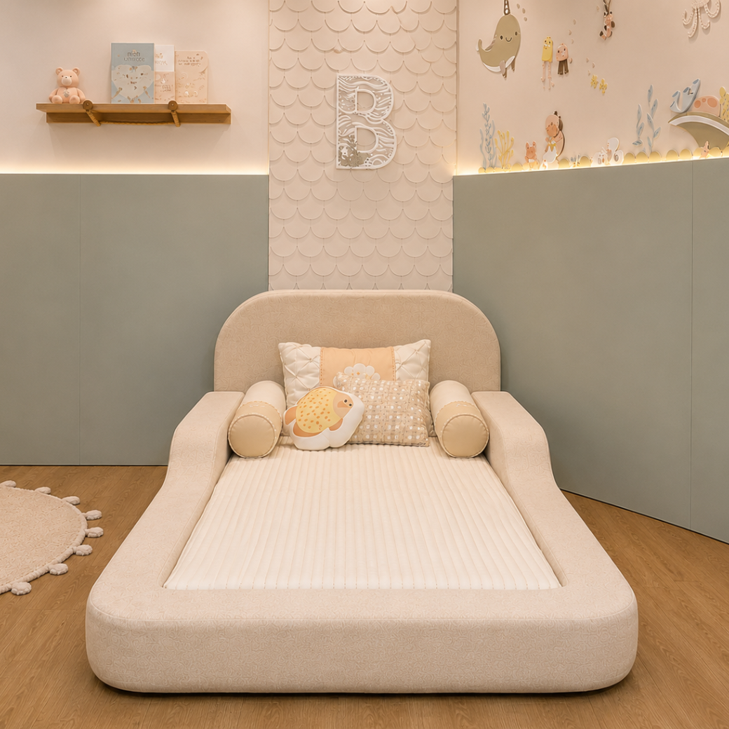 Cama Montessoriana de Espuma Solteiro com Colchão Incluso