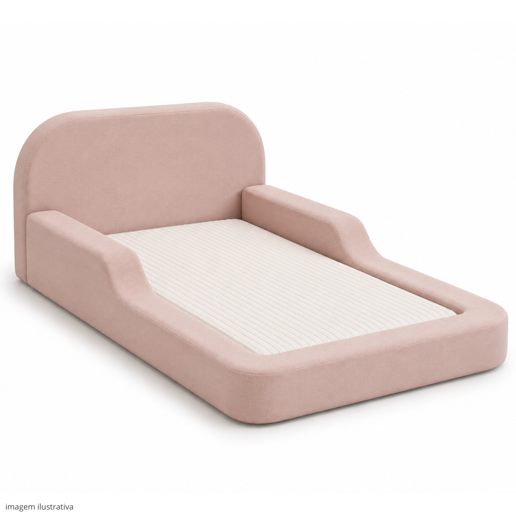 Cama Montessoriana de Espuma Solteiro com Colchão Incluso