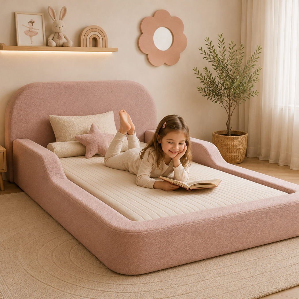 Cama Montessoriana de Espuma Solteiro com Colchão Incluso