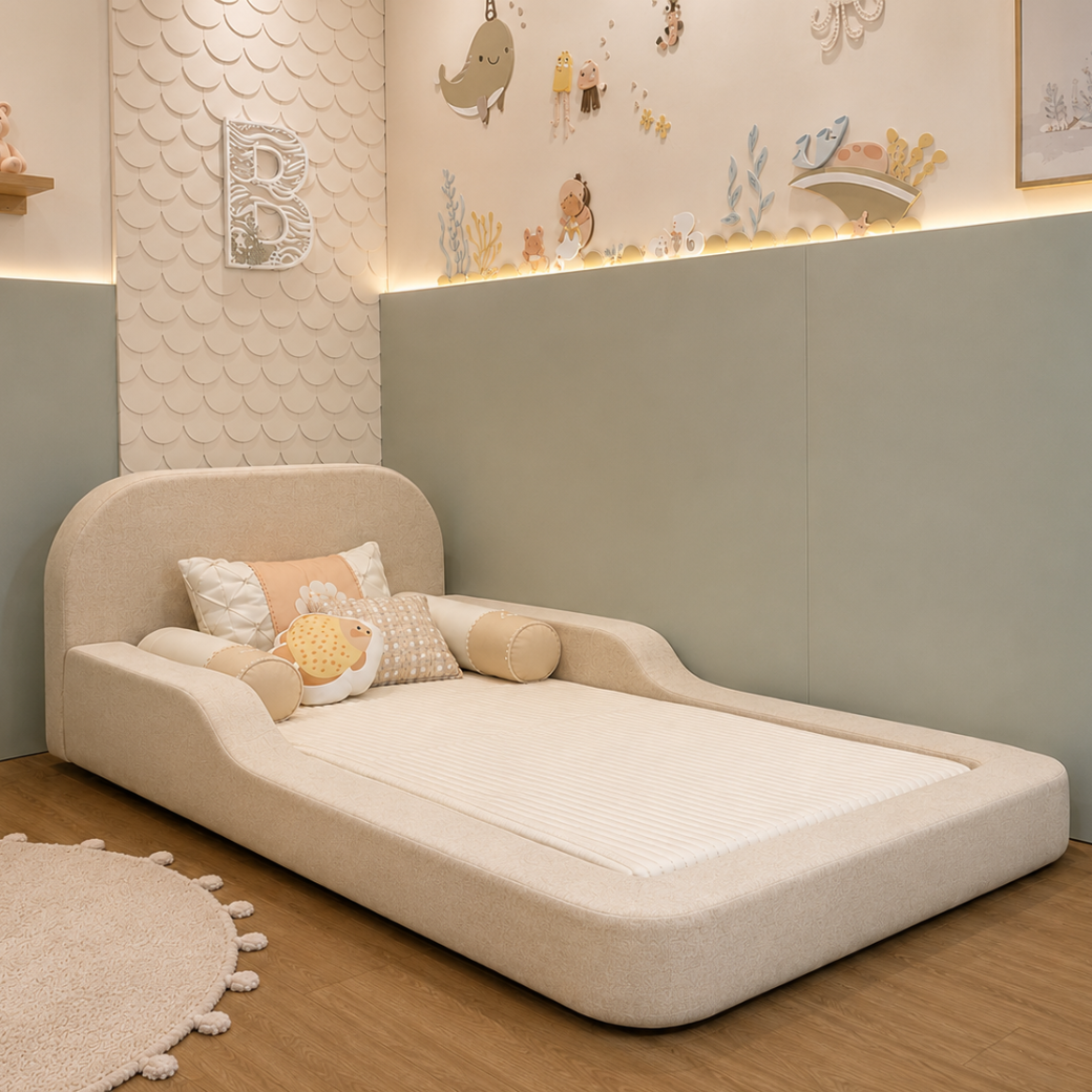 Cama Montessoriana de Espuma Solteiro com Colchão Incluso